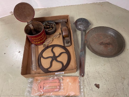 Misc Treasure Lot Incl Smelting Tool, Shell Casings, Plane and More