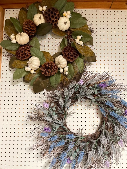 Group of 2 Holiday Wreaths