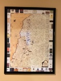 Framed Napa Valley Map