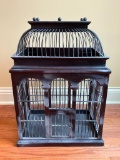 Contemporary Wooden Faux Bird Cage