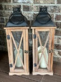 Pair of Lantern Candle Holders