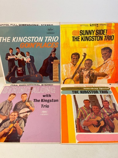 Group of 4 Kingston Trio Vinyl Records