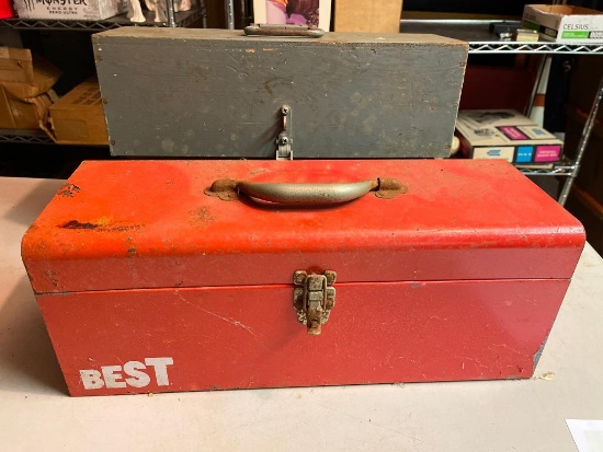 Group of 2 Vintage Tool Boxes