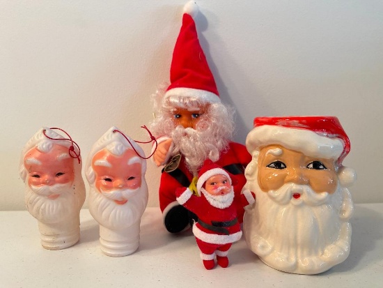 Group of Vintage Christmas Santas