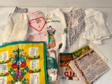 Group of Vintage Calendars and Aprons