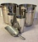 Set of 2 Stainless Beer Buckets and 2 Cups