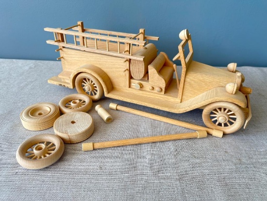 Wooden Model Firetruck