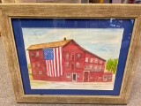Framed Tipp Roller Mill Wall Art - Tipp City, Ohio - Local Artist