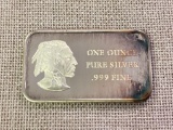 One Ounce Pure Silver Bar