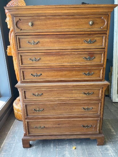 Walnut Chest of Drawers w/Seven Drawers