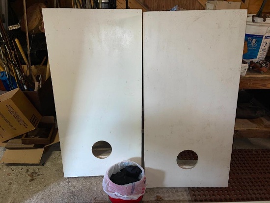 Set of Hand Made Corn Hole Boards & Bags