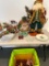 Large Christmas Lot with Plates, Big Santa and More