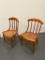 Group of 6 Antique Cane Bottom Chairs