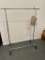 Chrome, Collapsible Clothing Rack on Wheels