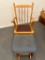 Platform Rocker and Foot Stool with No Cushions on Chair