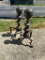 Set of Brass, Spray Painted Andirons
