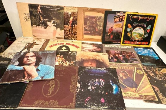 Group of Vintage Rock, 33 RPM Albums as Shown