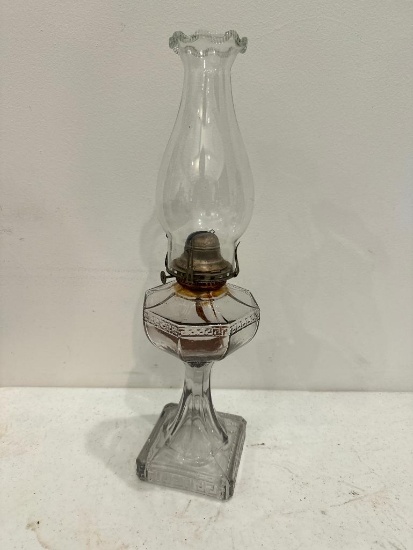 Antique Oil Lamp with Chimney