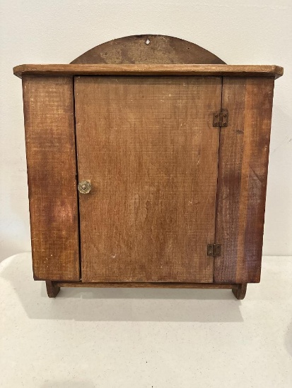 Antique, Hanging Cabinet with Towel Bar