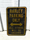 Heavy Metal, Harley Davidson Parking Sign
