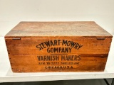 Stewart-Mowry Company Gold Cross Brand Varnishes Wood Crate