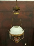 Antique Hanging Oil Lamp with no Chimney