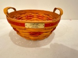 1999 Longaberger Christmas Collection Popcorn Basket