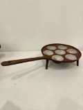 Vintage, Cast Iron Aebleskiver Pan/Skillet