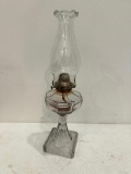 Antique Oil Lamp with Chimney