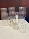 Group of Clear Glass Shades as Shown for Multiple Purposes