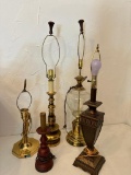 Group of Electric Lamp without Shades as Shown