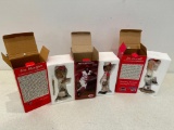 Group of Reds Bobble Heads, Joe Nuxhall, Joe Morgan and Barry Larkin in Boxes