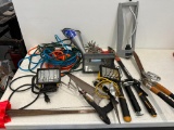 Group of Lights, Tree Trimmer, Hedge Trimmers and More as Shown