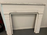 Painted Wood Mantel with No top