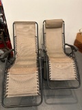 Two Large, Folding, Reclining Camp Chairs