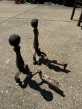 Set of Cast Iron, Fire Place AndIrons