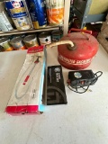 Gas Can, Power Inverter, Wire, Knife Sharpening Stone