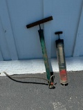 Antique Hudson Duster and Vintage Bike Tire Pump