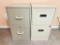 Group of 2 Metal Filing Cabinets