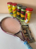Wilson Tennis Racket and Balls