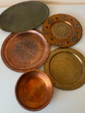 Group of Brass Trays