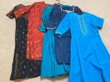 Group of 5 Embroidered Indian Salwar Kurta Sets
