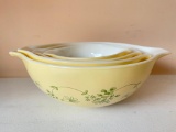 Vintage Pyrex Shenandoah Pattern Nesting Bowls