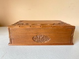 Wooden Carved Trinket Box