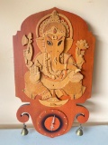 Wooden Ganesh Clock