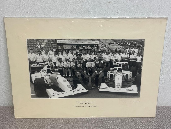 Ayrton Senna and Mika Hakkinen Marlboro McLaren Adelaide 1993 Print by Nigel Snowden
