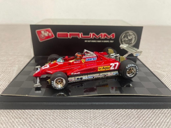 Brumm Ferrari #27 Giles Villeneuve Die Cast Car