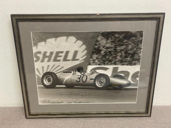 Signed Dan Gurney 1962 French Grand Prix Winner Print
