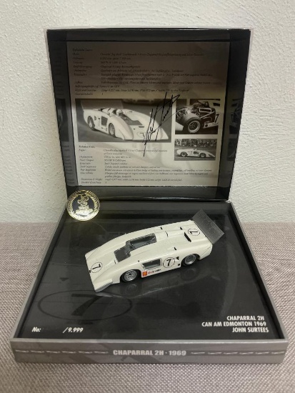 Signed / Numbered Chaparral 2H Can AM Edmonton 1969 John Surtees Die Cast Car
