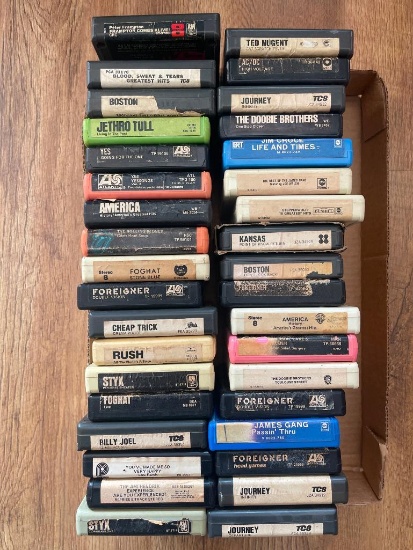 Group of Vintage 8-Track Tapes